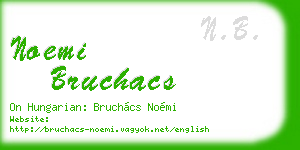 noemi bruchacs business card